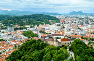 Pogled na Ljubljano
